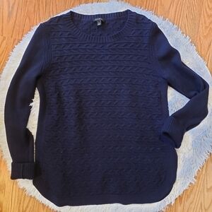 Talbots Womens Navy Blue Sweater